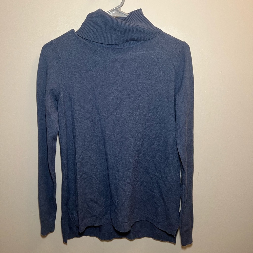 Blueish grey turtleneck sweater size small